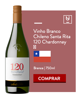 Vinho branco Santa Rita 120 Chardonnay