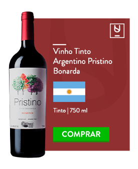 Vinho tinto Argentino Pristino Bonarda