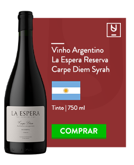 Vinho Argentino La Espera Reserva Carpe Diem Syrah 