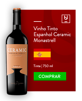 Vinho Tinto Espanhol Ceramic Monastrell 