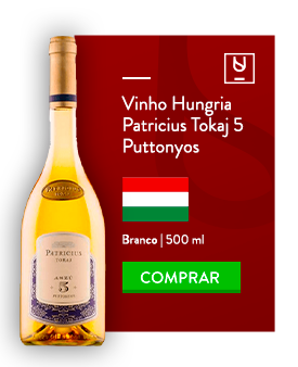 Vinho da Hungria Patricius Tokaji 5 Puttonyos 