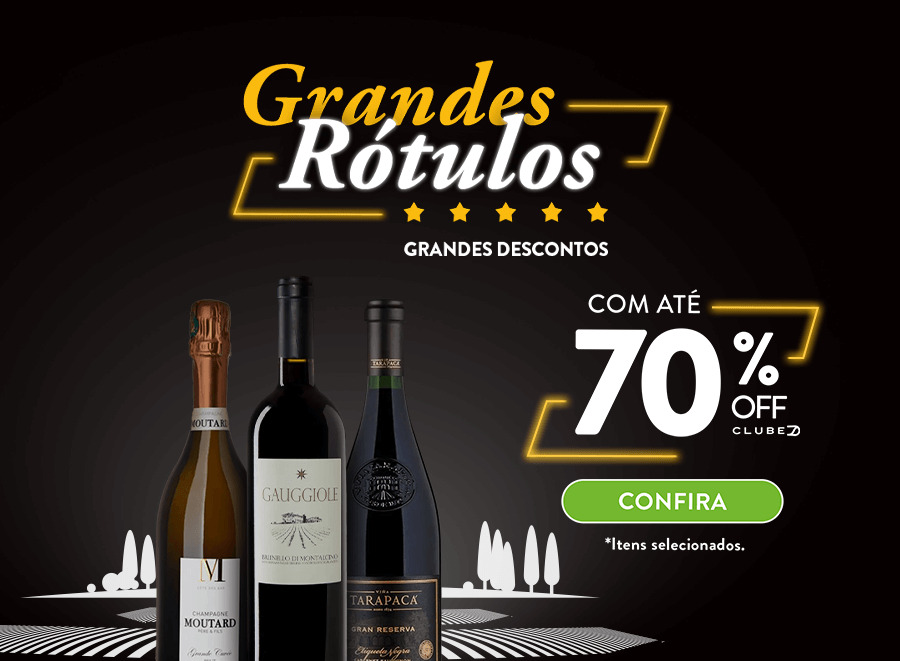 Campanha Grandes Rótulos Grandes Descontos Vinhos Divvino