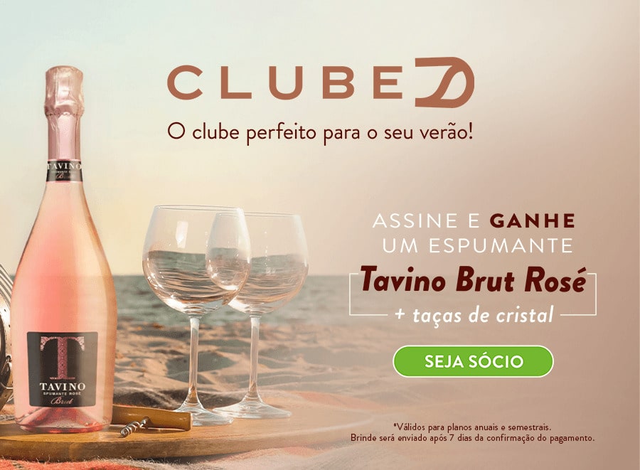 Campanha Espumante Tavino ClubeD Vinhos Divvino