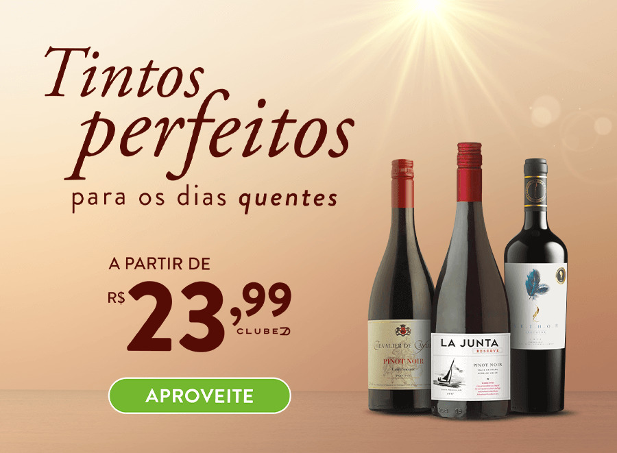 Campanha Tintos perfeitos para o calor Vinhos Divvino