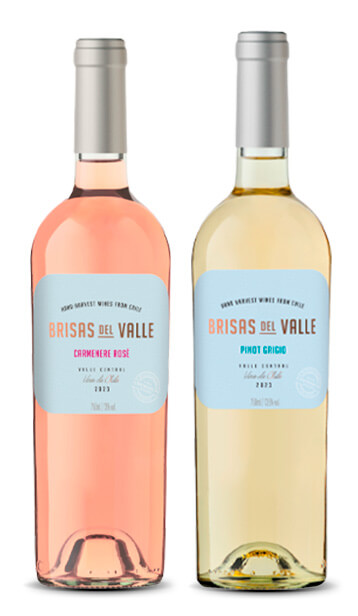 Brisas del Valle Carménère Rosé e Brisas del Valle Pinot Grigio: vinhos de janeiro do ClubeD Fresh. 