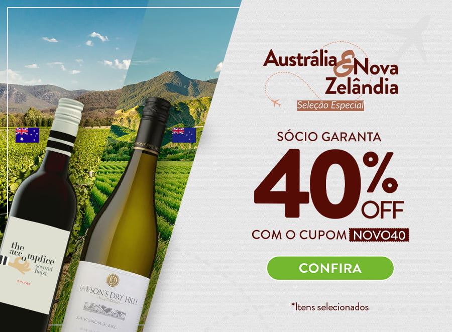 Campanha Seleção Austrália e Nova Zelândia Vinhos Divvino